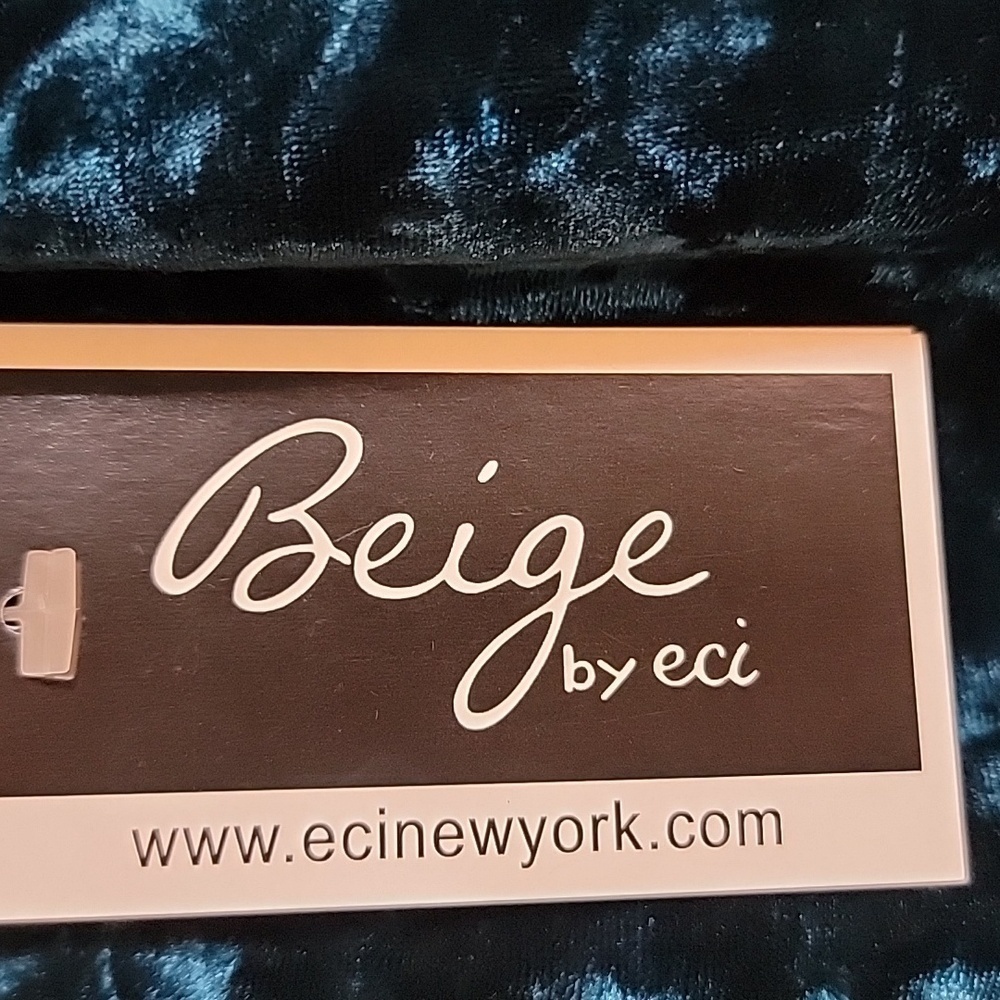 Beige by eci-Deep teal velour off the shoulder 3/4 sleeved pullover Size L NWT. - Picture 3 of 9